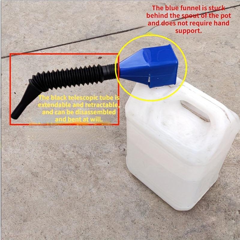 Portable Refueling Funnel with Telescopic Hose