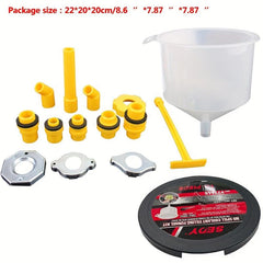 15pcs Coolant Filling Kit Spill Proof Pour Tool for Universal Vehicles