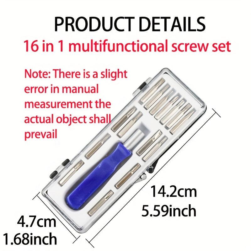16pcs Precision Magnetic Screwdriver Set Phone Camera Repair Tool Kit