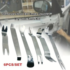 Car Trim Removal Tools Kit Set Stainless Steel Disassembly Pry