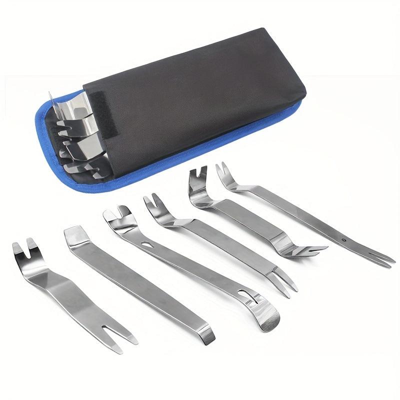 Car Trim Removal Tools Kit Set Stainless Steel Disassembly Pry