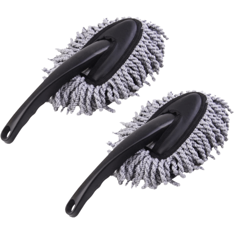 2pcs Car Dust Cleaner & Soft Brush Set