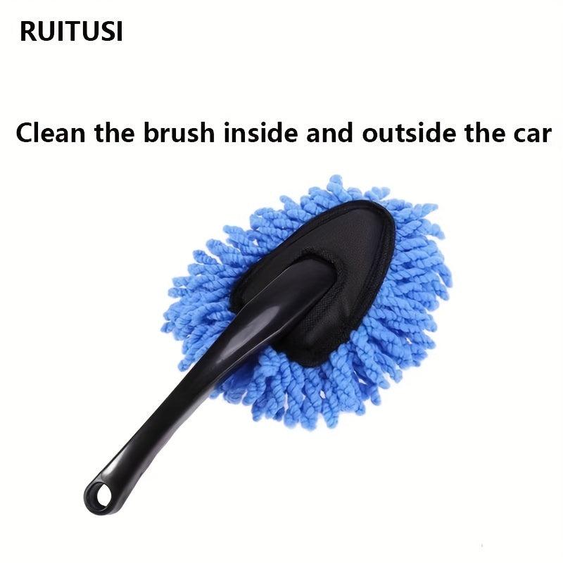 2pcs Car Dust Cleaner & Soft Brush Set