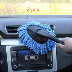 2pcs Car Dust Cleaner & Soft Brush Set