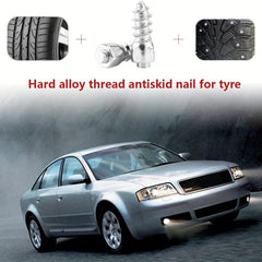 50PCS 12mm Carbide Tire Studs Snow Spikes Anti Slip For Car Snowmobile