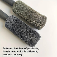 Motorcycle Tire Brush Hub Cleaning Brush Braid Cloth Cleaning Brush