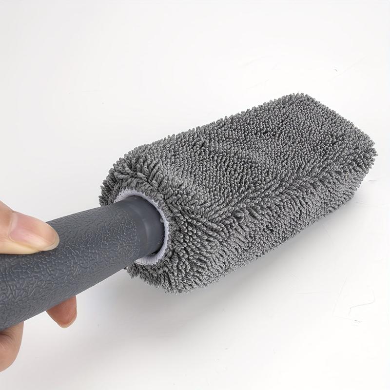 Motorcycle Tire Brush Hub Cleaning Brush Braid Cloth Cleaning Brush