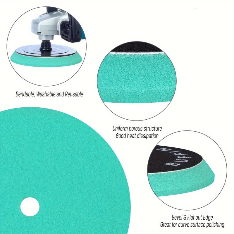 3pcs 12 7 Cm Polishing Pads Hook And Loop Buffing Pads Foam Polish Pad