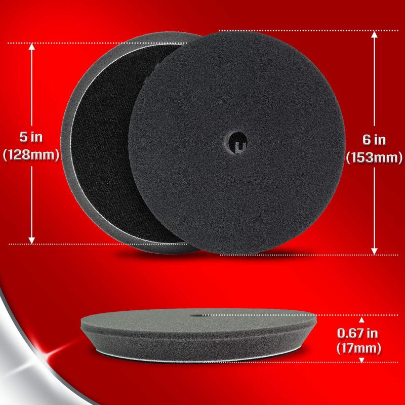 3pcs 12 7 Cm Polishing Pads Hook And Loop Buffing Pads Foam Polish Pad