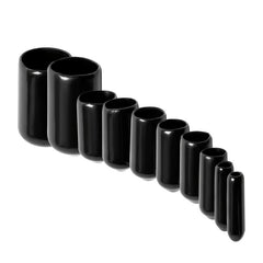 100 Flexible Rubber End Caps Kit for Tube Screw Bolt Protection