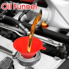 4pcs Plastic Funnel Set for Gas Lubricants & Fluids
