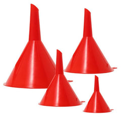4pcs Plastic Funnel Set for Gas Lubricants & Fluids