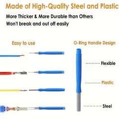 Blue Automotive Wire Harness Plug Terminal Removal Tool