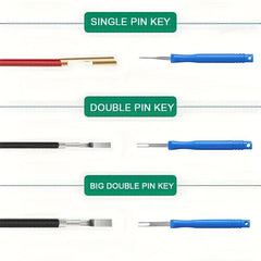 Blue Automotive Wire Harness Plug Terminal Removal Tool