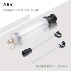 200cc Fluid Extractor Syringe Pump Manual Suction Vacuum Fuel Change Pump