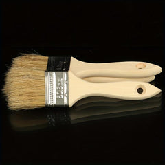 5pcs Boiled Bristle Hair Brush Set Wooden Handle Paint Br