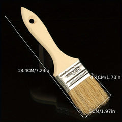 5pcs Boiled Bristle Hair Brush Set Wooden Handle Paint Br