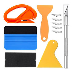 Car Wrapping & Window Tinting Tool Kit Vinyl Scraper Cutter Squeegee Spatulas