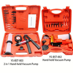 21pcs Hand Held Vacuum Pump Tester Set Brake Bleeder Kit