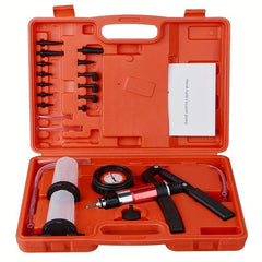 21pcs Hand Held Vacuum Pump Tester Set Brake Bleeder Kit