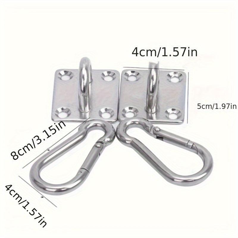 2pcs Stainless Steel Wall Mounted Hooks for Hammock