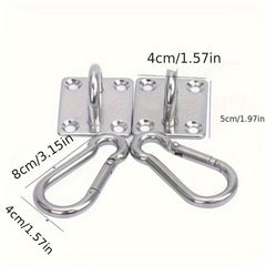 2pcs Stainless Steel Wall Mounted Hooks for Hammock