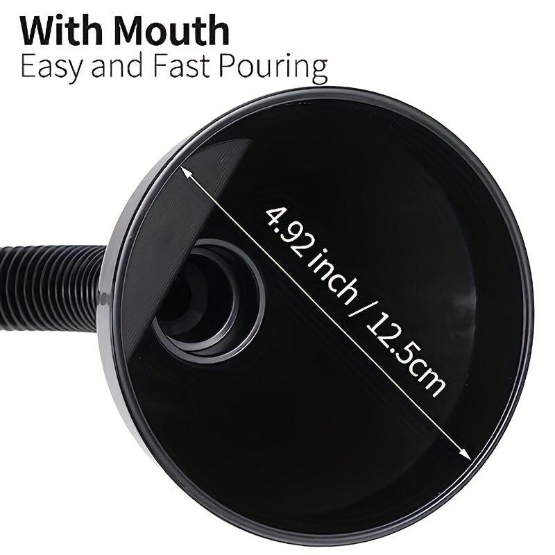2pcs Flexible Auto Fuel Funnel Handle Wide Mouth Refueling Tool