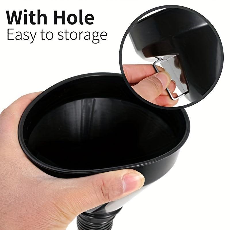 2pcs Flexible Auto Fuel Funnel Handle Wide Mouth Refueling Tool