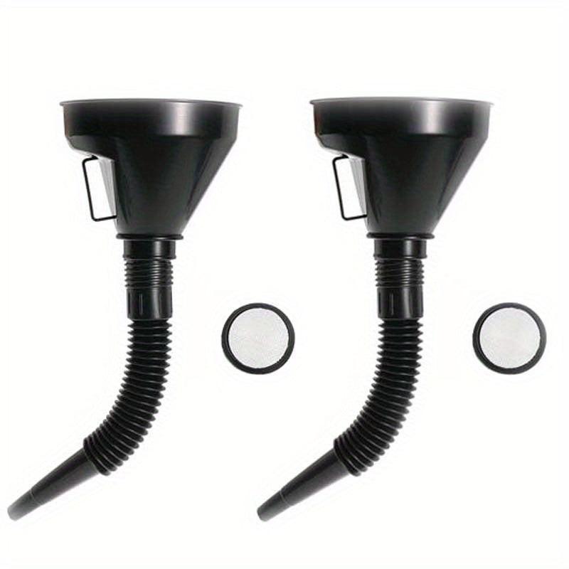 2pcs Flexible Auto Fuel Funnel Handle Wide Mouth Refueling Tool