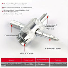 4 in 1 Valve Core Screwdriver Tool for Easy Car Tire Repairs