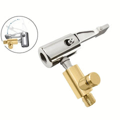 Car Air Pump American Threaded Nozzle Adapter Quick Change Head Clamp Type