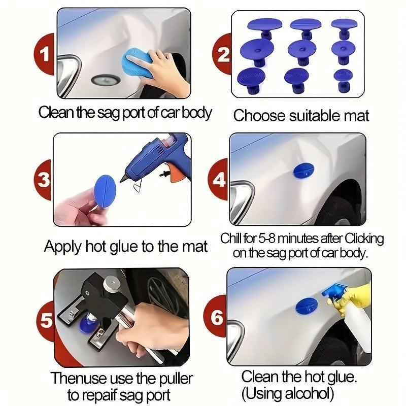 Car Dent Puller Kit Dent Removal Tool Golden Lifter Dent Repair Puller