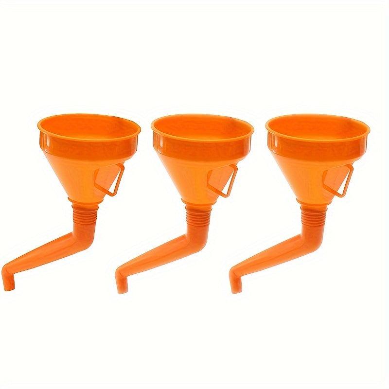 3pcs 130mm Refueling Funnel With Filter Motorcycle Car Funnels