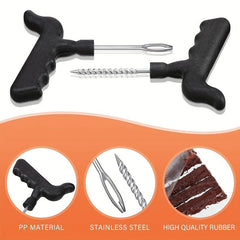 8Pcs Flat Tire Repair Kit with Tire Repair Strings Car Rubber Strips Plug
