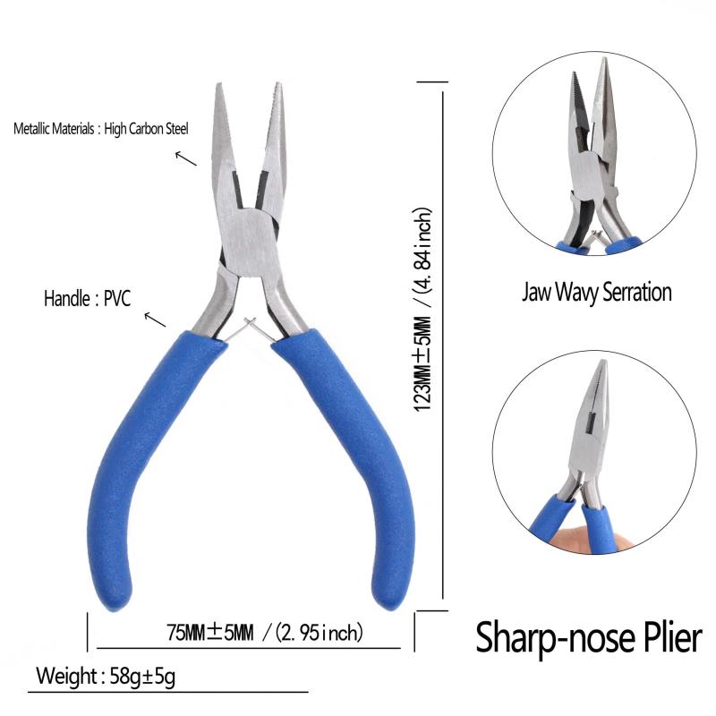 5 inch Mini Pliers Set for DIY Jewelry Repair & Crafting