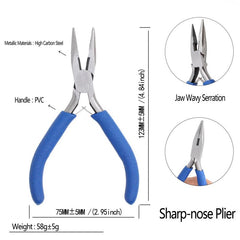 5 inch Mini Pliers Set for DIY Jewelry Repair & Crafting