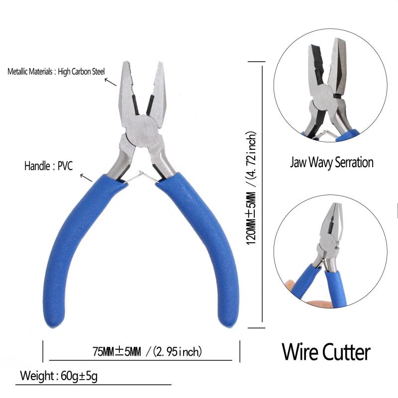 5 inch Mini Pliers Set for DIY Jewelry Repair & Crafting