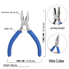 5 inch Mini Pliers Set for DIY Jewelry Repair & Crafting