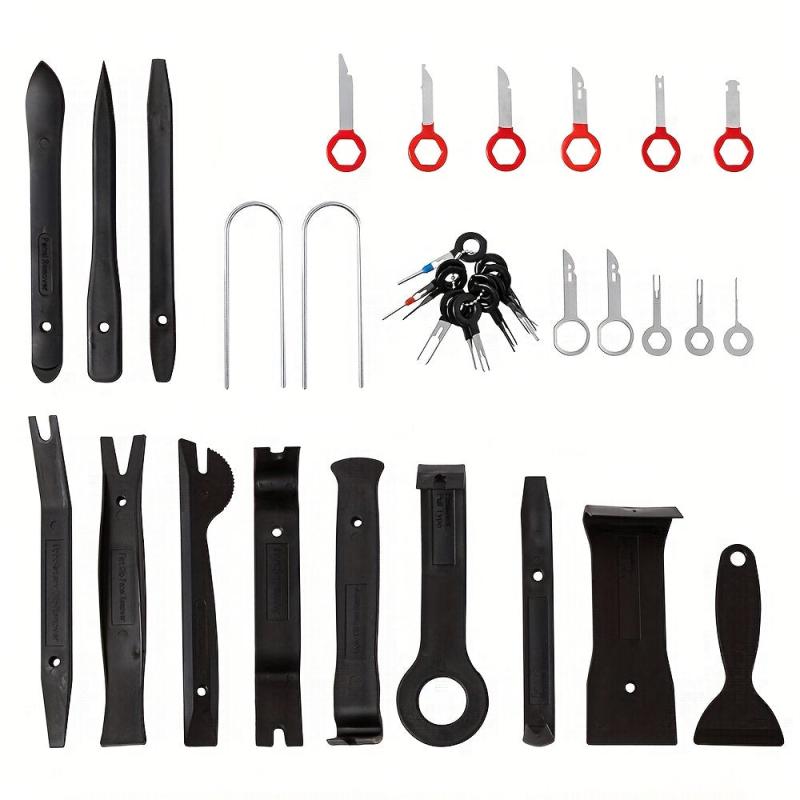 43pcs Trim Removal Tool Set Auto Push Pin Bumper Retainer Fastener Remover Cable
