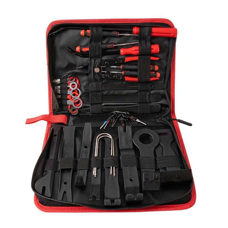 43pcs Trim Removal Tool Set Auto Push Pin Bumper Retainer Fastener Remover Cable