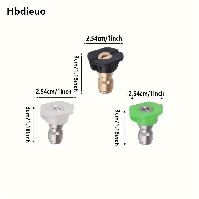 High Pressure Washer Spray Nozzles Tip Set 5 7pcs Variety Degrees Quick Connect