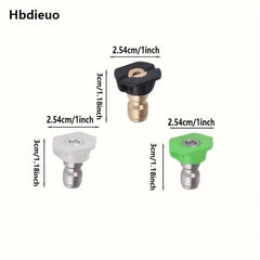 High Pressure Washer Spray Nozzles Tip Set 5 7pcs Variety Degrees Quick Connect
