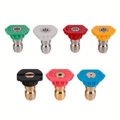 High Pressure Washer Spray Nozzles Tip Set 5 7pcs Variety Degrees Quick Connect