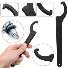 1PC Metal Hand Tool Crescent Hook Head Round Nut Spanner C Spanner