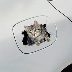 3D Cat Sticker Personality Block Scratch Auto Motorcycle Decorative Sticker