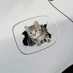 3D Cat Sticker Personality Block Scratch Auto Motorcycle Decorative Sticker