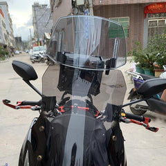 Adjustable Clip-on Motorcycle Windshield Extension - Windscreen Extender