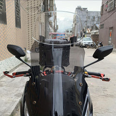 Adjustable Clip-on Motorcycle Windshield Extension - Windscreen Extender