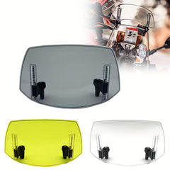 Adjustable Clip-on Motorcycle Windshield Extension - Windscreen Extender