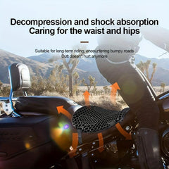 Motorcycle Seat Cushion Mesh Bag Cover Shock Absorbing Sunscreen